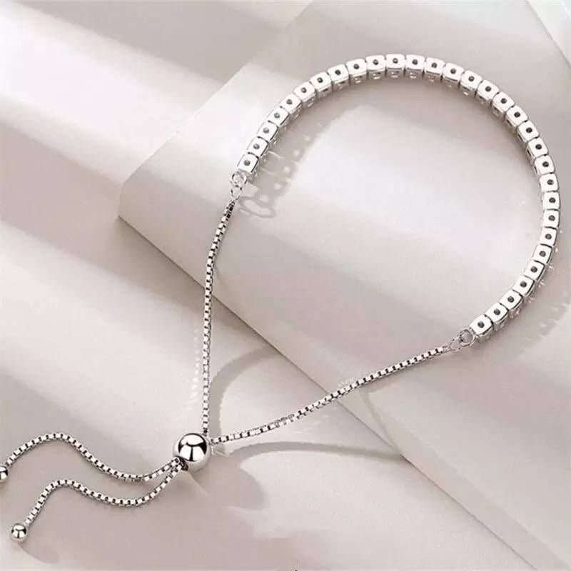 Shaddad Bracelet – Gold-Plated with Zircon Stones (4 mm)      S1