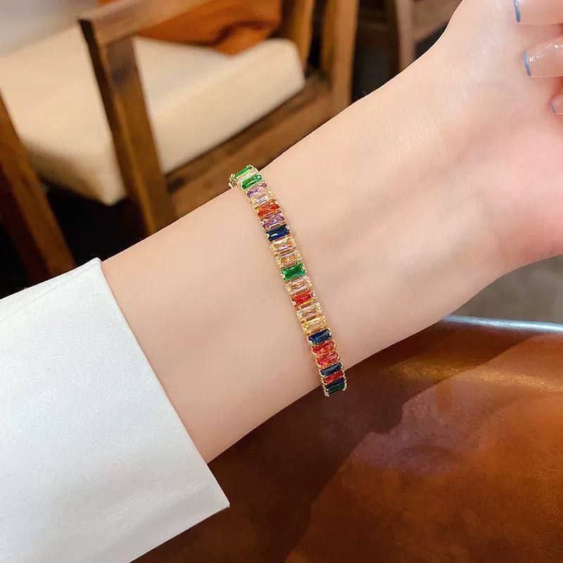 Large Baguette Bracelet – Gold-Plated      S1
