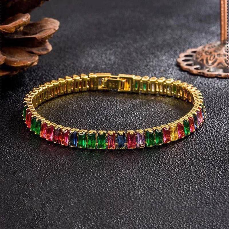Large Baguette Bracelet – Gold-Plated      S1