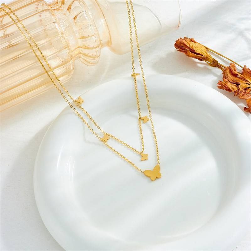 Double-Layer Butterfly Pure Stainless Steel 316 Chain    S1