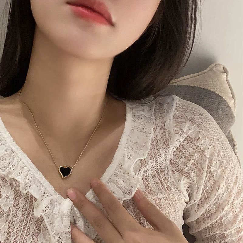 Pure 316 Stainless Steel Heart Necklace     S1