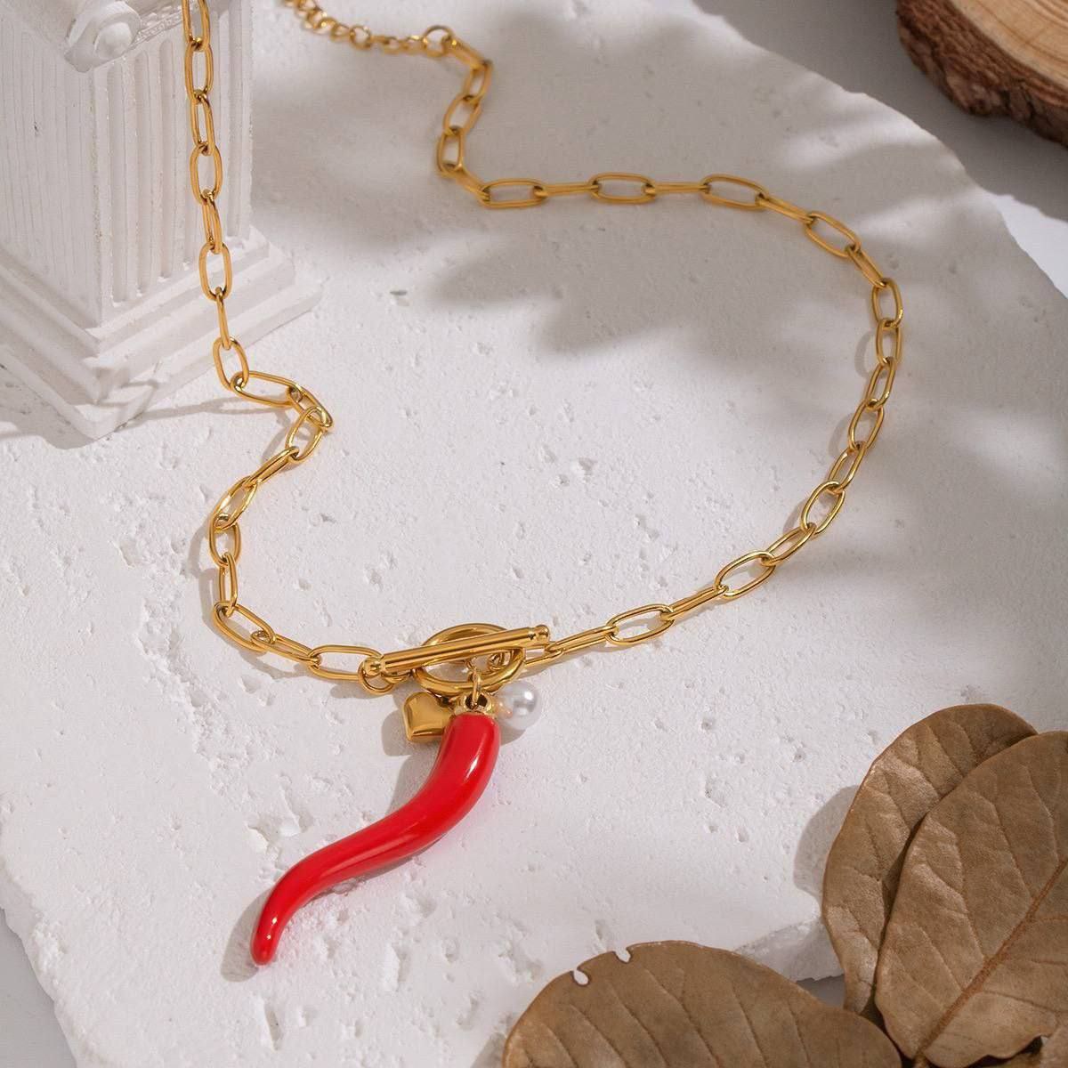 Pure 316 Stainless Steel Necklace with Stainless Steel Pendants    S1