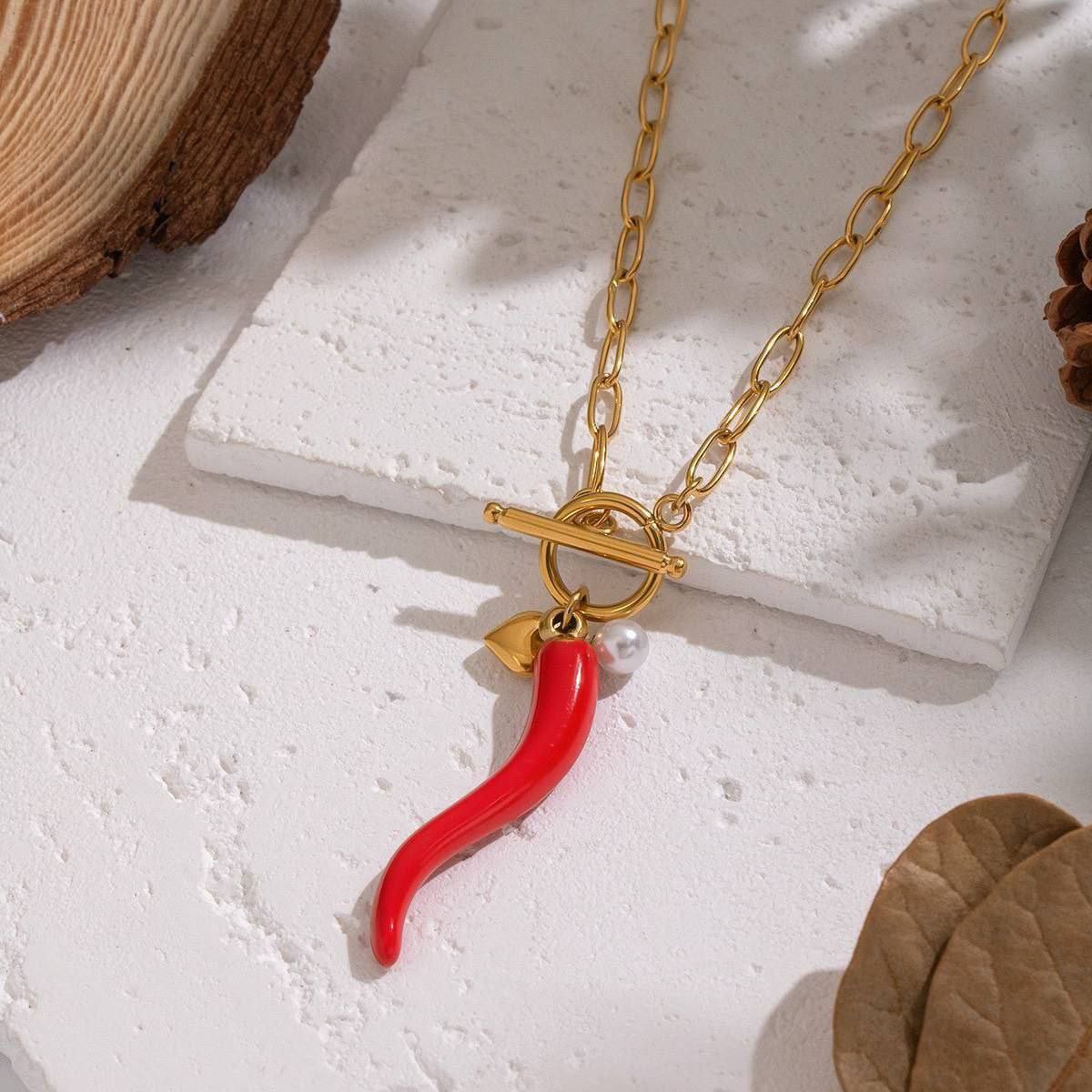 Pure 316 Stainless Steel Necklace with Stainless Steel Pendants    S1