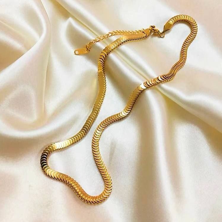 Pure 316 Stainless Steel Fish Scale Necklace     S1