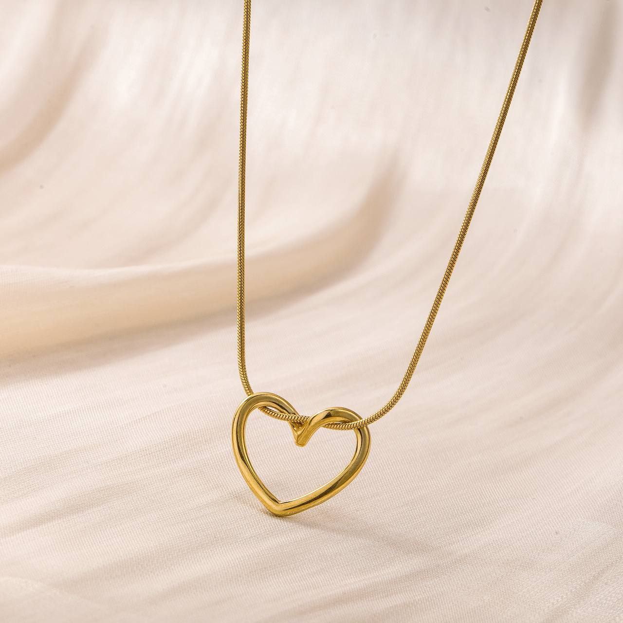 Trending Heart Pure 316 Stainless Steel Necklace     S1
