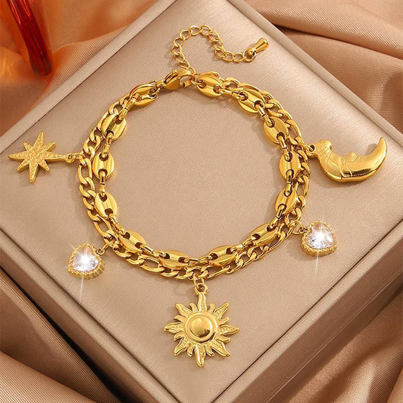 Double Layer Bracelet Stainless Steel 316     S1