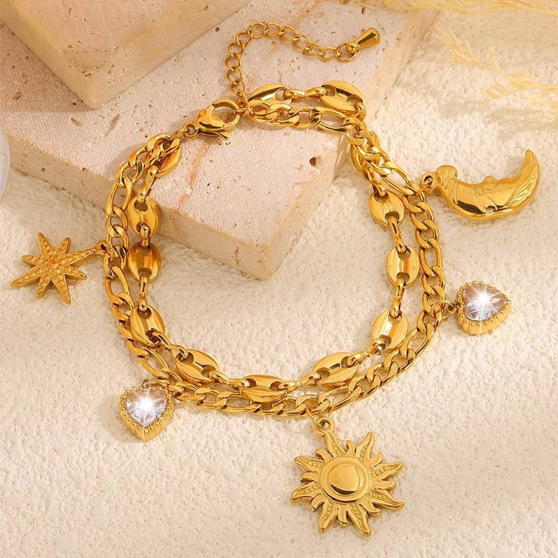 Double Layer Bracelet Stainless Steel 316     S1