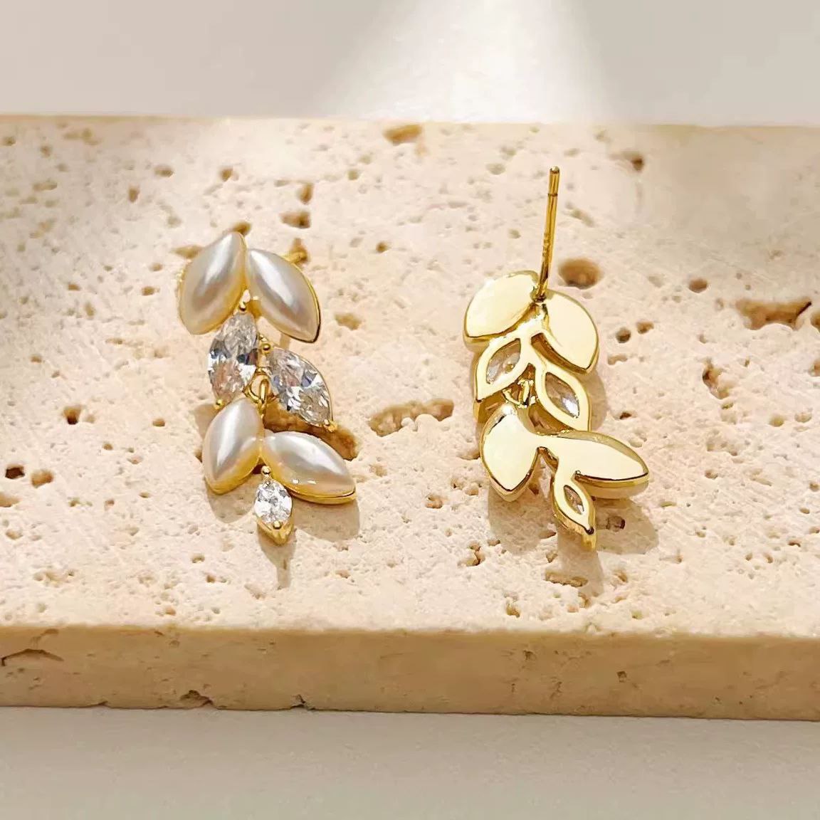 Column Twist Hoop Earring Sterling Silver 925 Gold Plated     S1