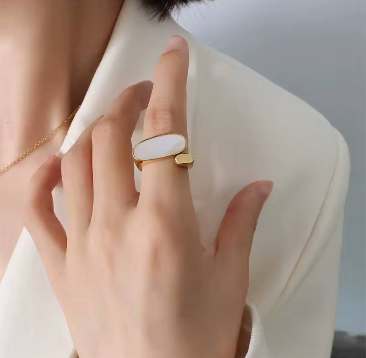 Heavy Stainless Steel Ring – Pure 316, Real Gold Plated   S1