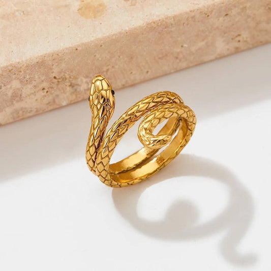 Heavy Stainless Steel Ring – Pure 316, Real Gold Plated   S1