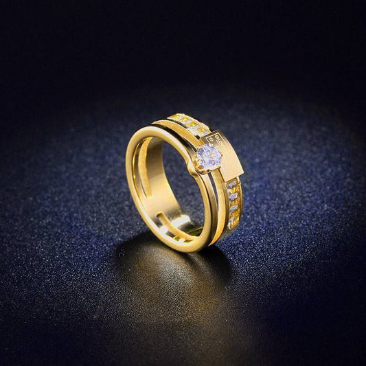 Twins Ring – Pure 316 Stainless Steel    S1