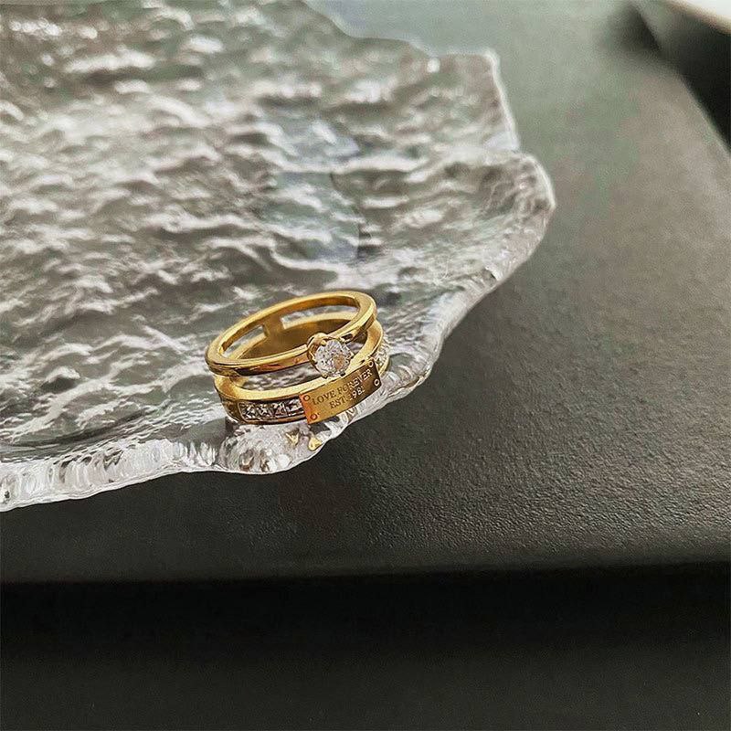 Twins Ring – Pure 316 Stainless Steel    S1