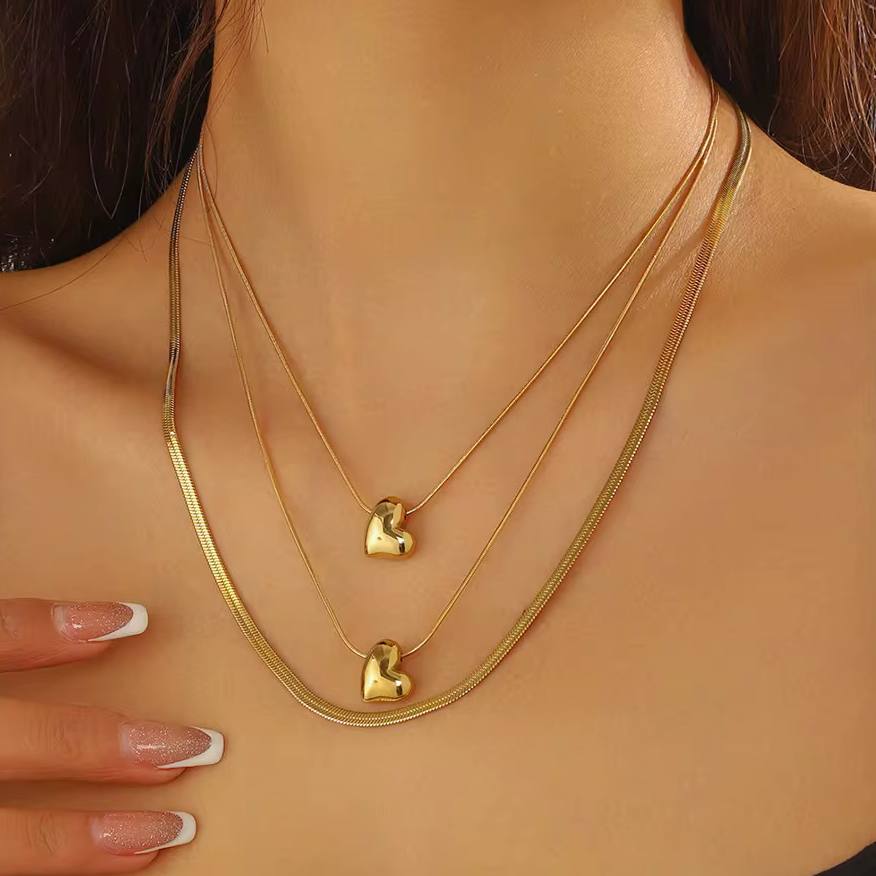 Triple Layer Necklace – Pure 316 Stainless Steel   S1