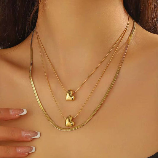 Triple Layer Necklace – Pure 316 Stainless Steel   S1