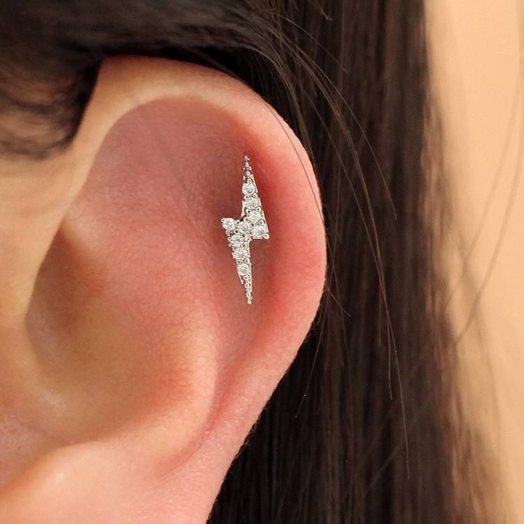 Ball Back Zircon Piercing – Stainless Steel 316     S1