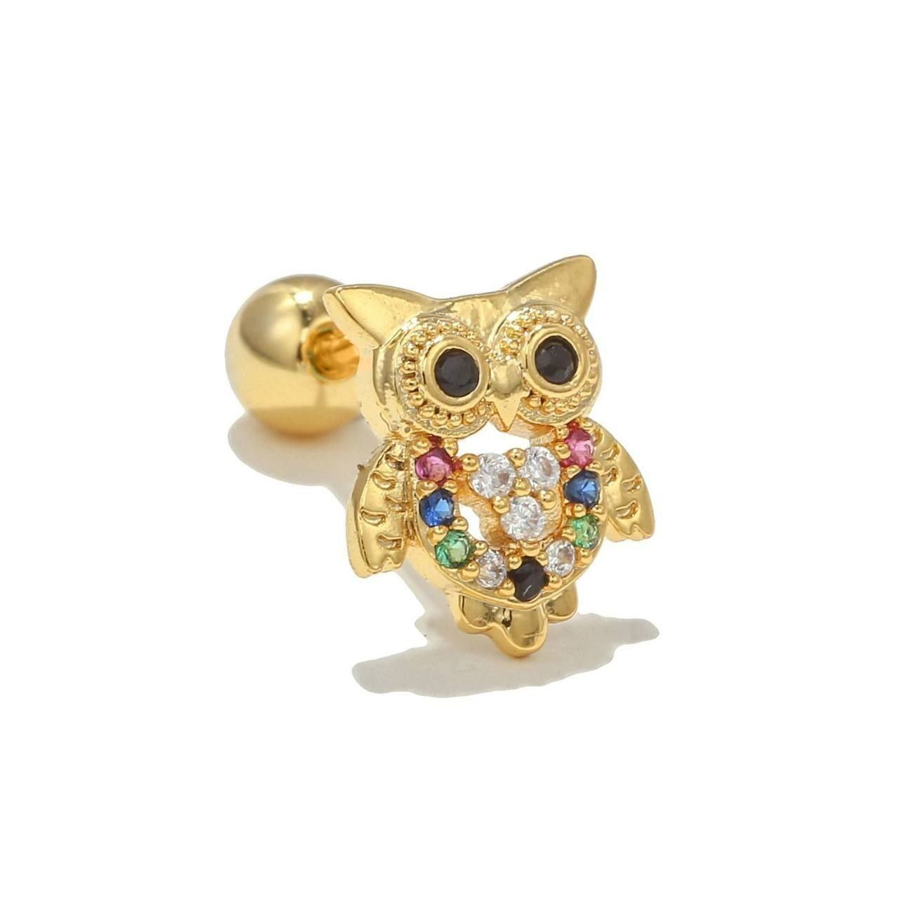 Ball Back Zircon Piercing – Stainless Steel 316    S1