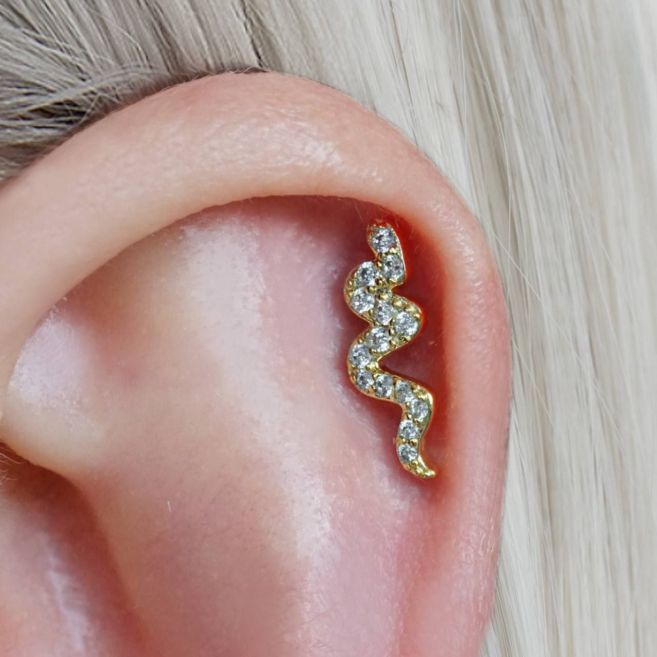 Ball Back Zircon Piercing – Stainless Steel 316    S1