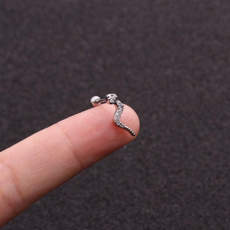 Ball Back Zircon Piercing – Stainless Steel 316    S1