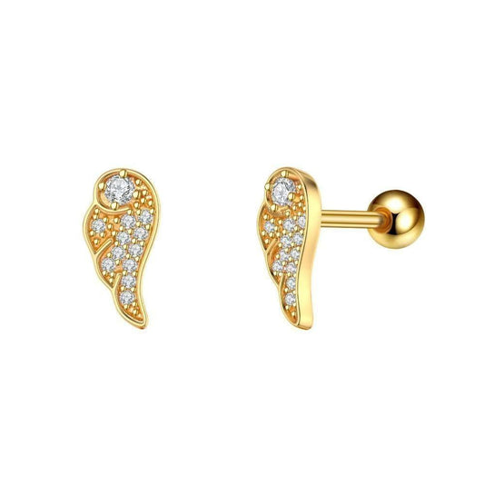Ball Back Piercing Stainless Steel 316 Bar with Zircon Stones    S1