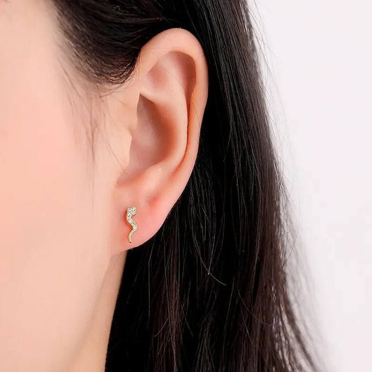 Ball Back Piercing Stainless Steel 316 Bar with Zircon Stones     S1