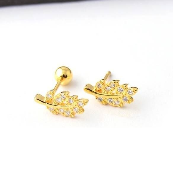 Ball Back Piercing Stainless Steel 316 Bar with Zircon Stones     S1
