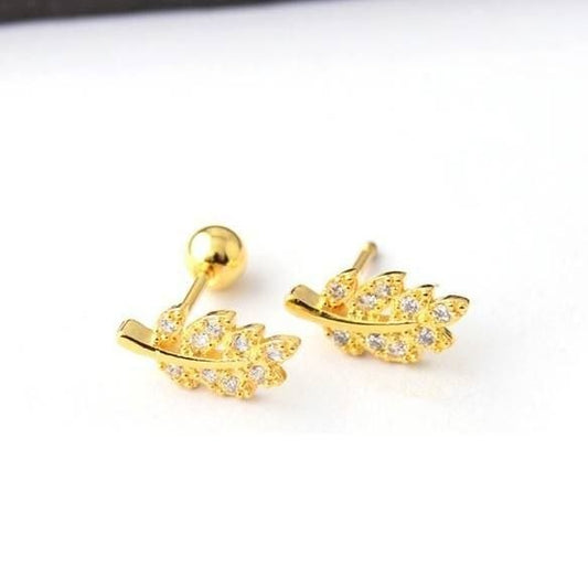 Ball Back Piercing Stainless Steel 316 Bar with Zircon Stones     S1