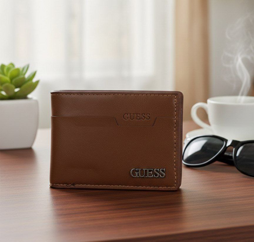 GUESS Men’s Leather Wallet – Code Mk5     S1