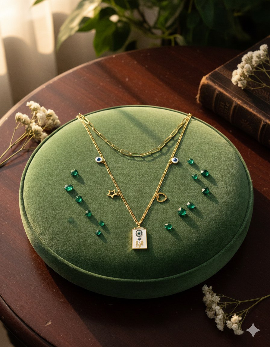 Double Layer 316 Stainless Steel Chain with Zircon Stones    S2