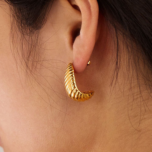 Hoop Earring Pure Stainless Steel 316     S2