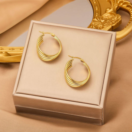 Hoop Earring Pure Stainless Steel 316    S2