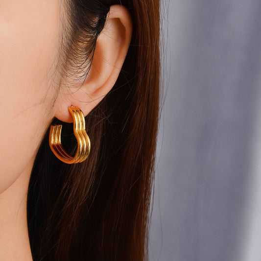 Hoop Earring Pure Stainless Steel 316    S2