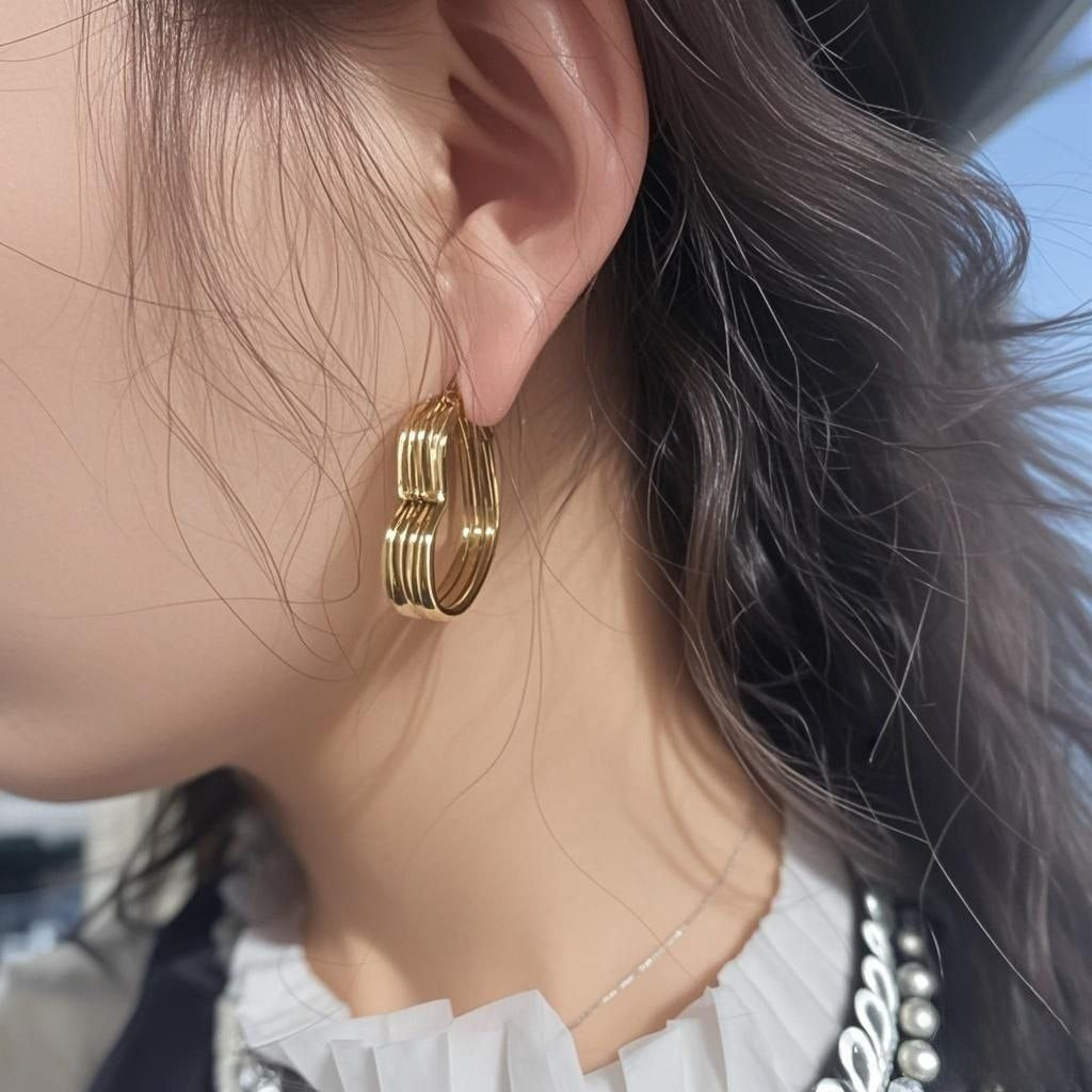 Hoop Earring Pure Stainless Steel 316    S2