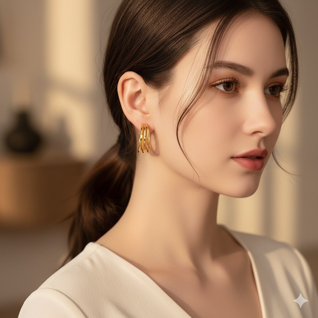 Hoop Earring Pure Stainless Steel 316    S2