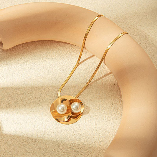 Snake Back Chain with Loli Stones    S2