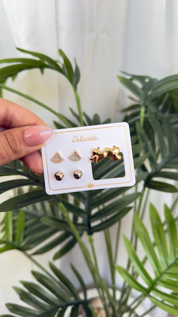 Chinese Gold Earring Card   S1
