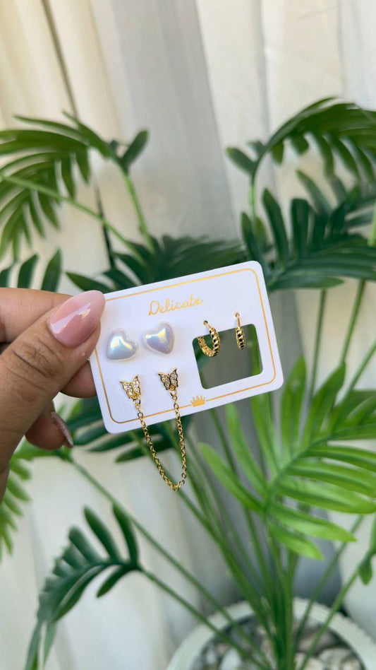 Chinese Gold Earring Card   S1