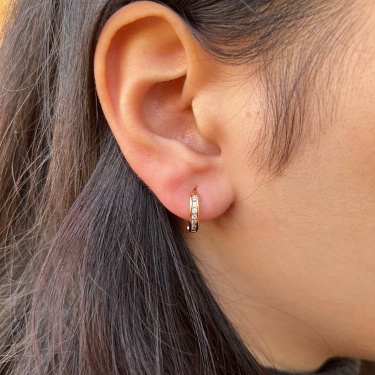 Chinese Gold Stud Earrings for Kids    S1