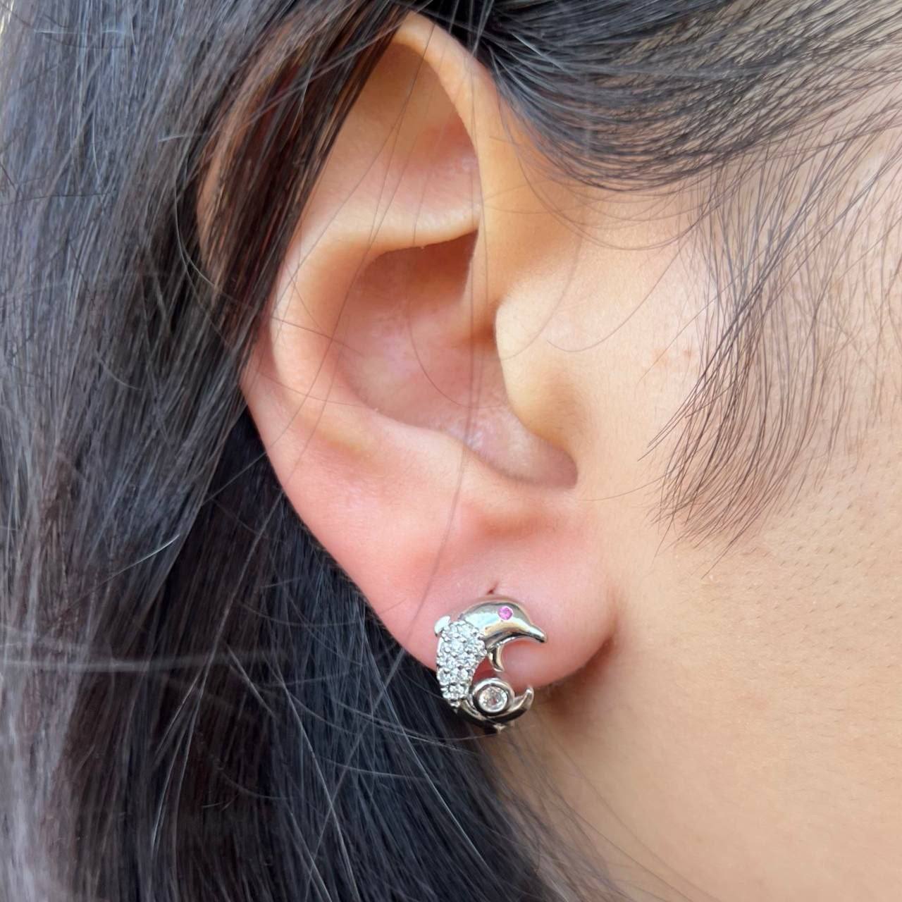 Chinese Gold Stud Earrings for Kids   S1