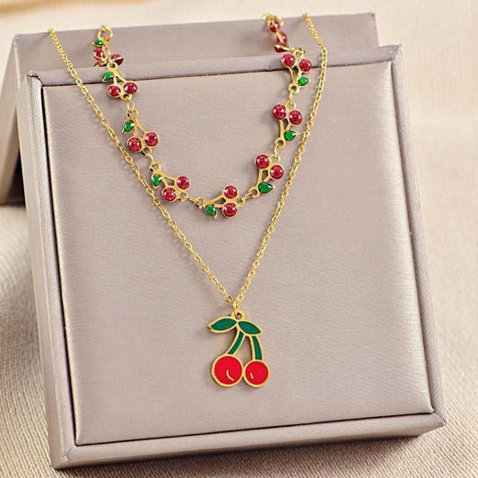 Double Layer Necklace – Pure 316 Stainless Steel    S1