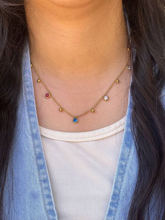 Simple Sparkle Necklace – Pure 316 Stainless Steel   S1