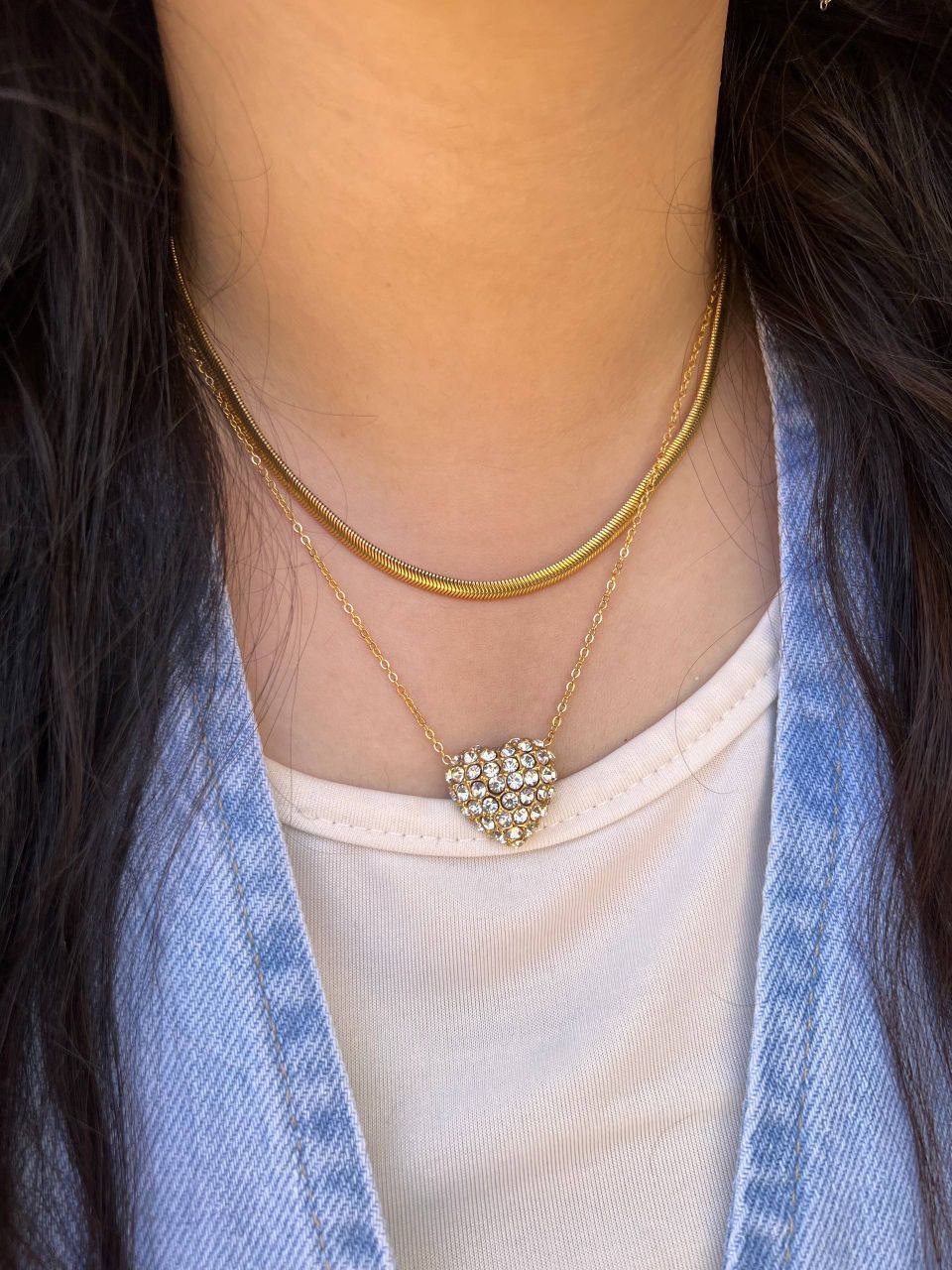 Double-Layer Necklace – Pure 316 Stainless Steel    S1