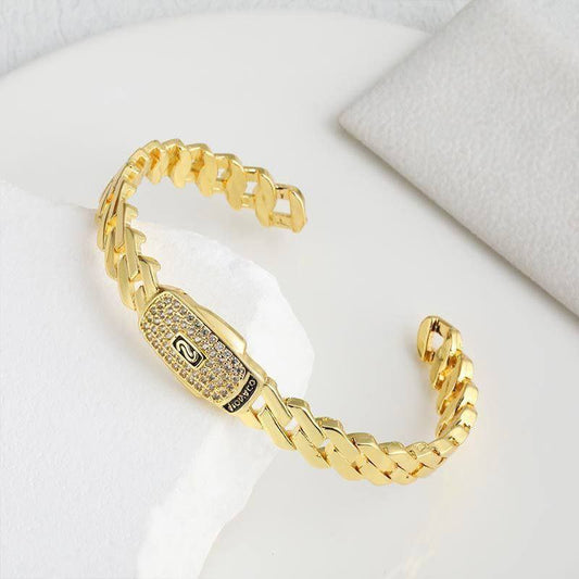 Monaco Gold Plated Zircon Bracelet     S1
