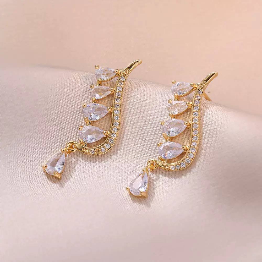 Twisted Column Hoop Earrings Silver 925 Gold Plated    S1