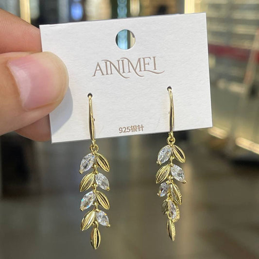 Twisted Shankle Hoop Earrings Silver 925 Gold Plated    S1