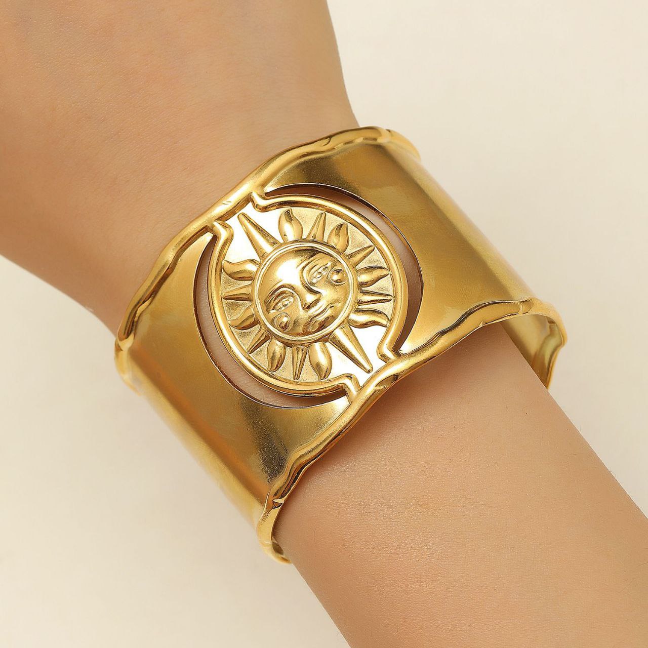 Wide Stainless Steel Bracelet 316 – PURE316    S2