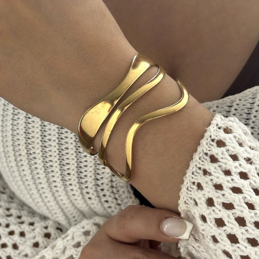 Wide Stainless Steel Bracelet 316 – PURE316    S2