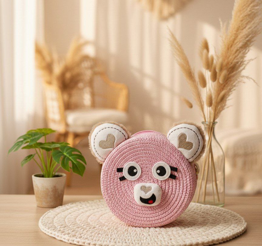Kids Straw Bag with Unique Designs – R54    S1