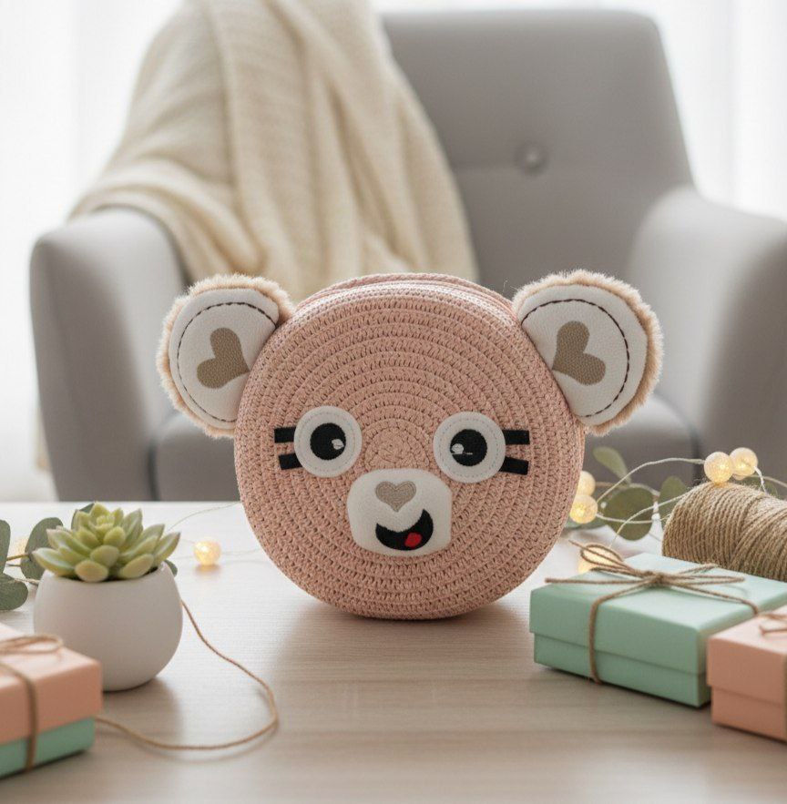 Kids Straw Bag with Unique Designs – R54    S1