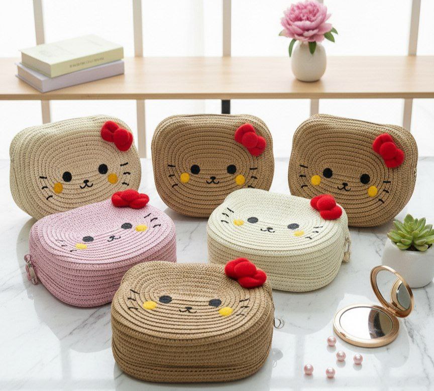 Kids Straw Bag with Unique Designs – R51     S1
