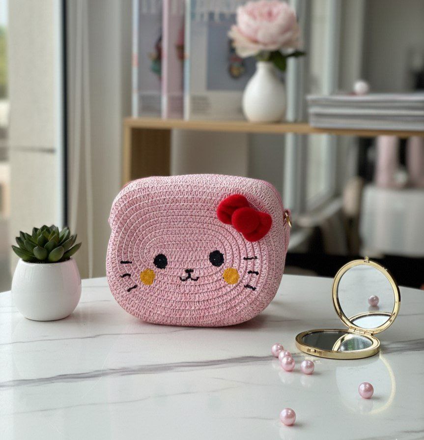 Kids Straw Bag with Unique Designs – R51     S1